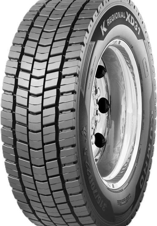 315/80R22.5 Kumho KXD31 156/150L M+S 3PMSF Drive REGIONAL